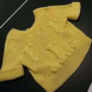 Yellow Clarissa Labin sweater - size small